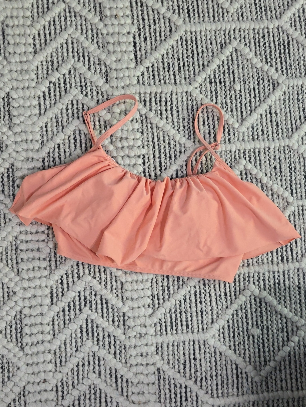 Peach Ruffle Flounce Bikini Top - Women's Swimwear
